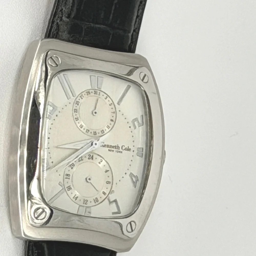 Kenneth Cole‎ New York Stainless Steel Leather Band Watch C275-04-KC1279 99-17